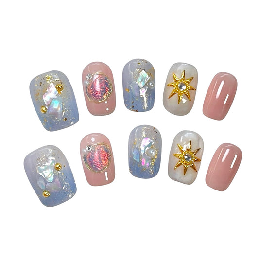 Ocean Press-On Nails