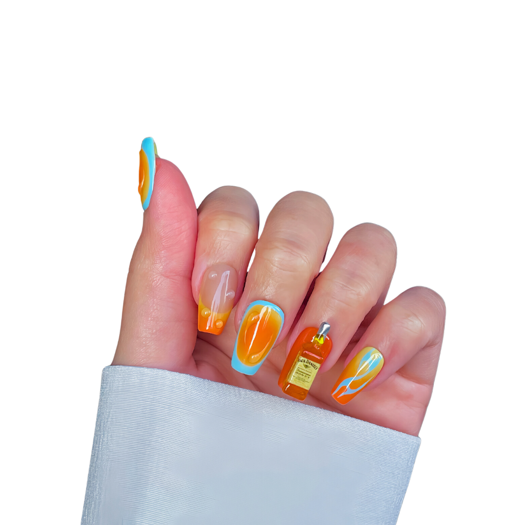 Sunset Cocktail Press-On Nails